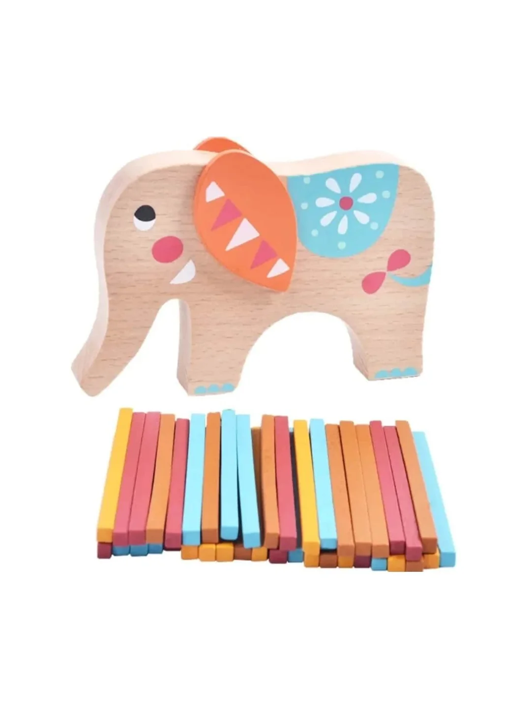 Pile de jouets en bois Elephant - rammelaartje