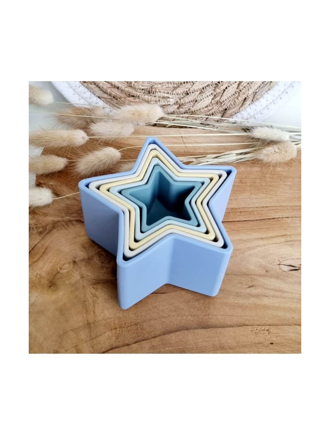 Etoile empilables en silicone Star - rammelaartje Etoile empilables en silicone Star - rammelaartje